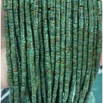 No_2277_Enhanced Green Sesame Jasper Disc (heishi) Spacer Beads_4*2mm_(Sold Per Strand)