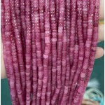 No_2308_Strawberry Quartz Like Chalcedony Disc (heishi) Spacer Beads_4*2mm_(Sold Per Strand)