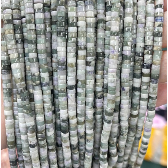 No_2313_Natural Auspicious Jade Disc (heishi) Spacer Beads_4*2mm_(Sold Per Strand)