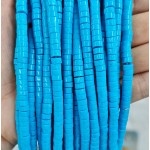 No_2319_Synthetic Blue Stone Disc (heishi) Spacer Beads_6*3mm_(Sold Per Strand)
