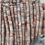 No_2348_Natural Red Network Jasper Disc (heishi) Spacer Beads_6*3mm_(Sold Per Strand)