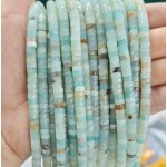 No_2349_Natural Amazonite Disc (heishi) Spacer Beads_6*3mm_(Sold Per Strand)