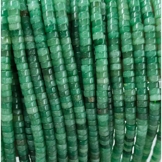 No_2351_Natural Green Aventurine Disc (heishi) Spacer Beads_6*3mm_(Sold Per Strand)