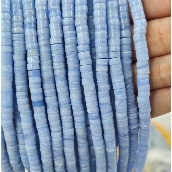 No_2353_Synthetic Purple Agate Disc (heishi) Spacer Beads_6*3mm_(Sold Per Strand)