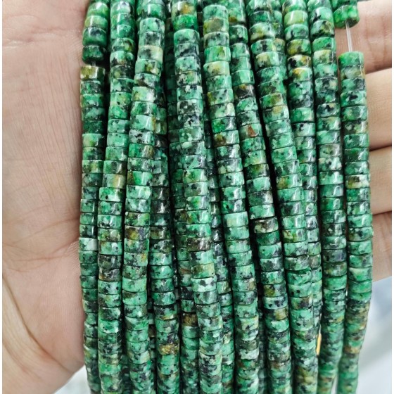 No_2366_Enhanced African Turquoise Disc (heishi) Spacer Beads_6*3mm_(Sold Per Strand)