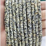 No_2368_Natural Dalmation Jasper Disc (heishi) Spacer Beads_6*3mm_(Sold Per Strand)