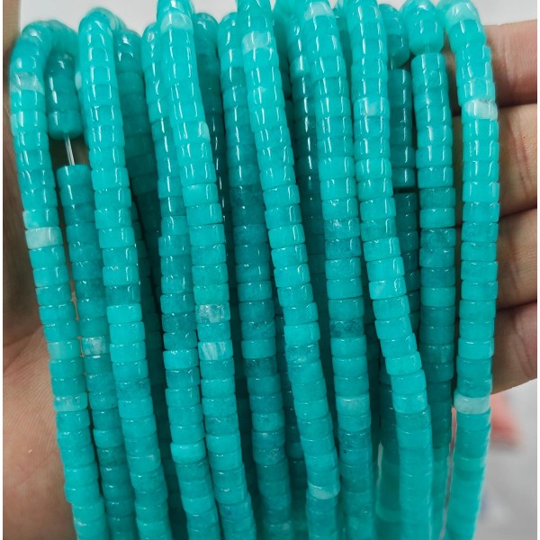 No_2374_Imitated Amazonite Chalcedony Disc (heishi) Spacer Beads_6*3mm_(Sold Per Strand)