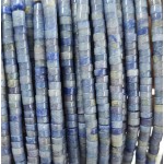 No_2389_Natural Blue Aventurine Disc (heishi) Spacer Beads_6*3mm_(Sold Per Strand)
