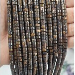No_2395_Natural Bronze Stone Disc (heishi) Spacer Beads_6*3mm_(Sold Per Strand)