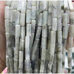 No_2428_Natural White Labradorite Rectangle Beads_4*13mm_(Sold Per Strand)