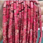 No_2432_Enhanced Red Imperial Jasper Rectangle_4*13mm_(Sold Per Strand)