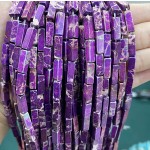 No_2442_Enhanced Deep Purple Imperial Jasper Rectangle_4*13mm_(Sold Per Strand)