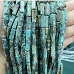 No_2452_Natural African Turquoise Rectangle_4*13mm_(Sold Per Strand)