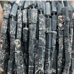 No_2459_Synthetic Black Imperial Jasper Rectangle_4*13mm_(Sold Per Strand)