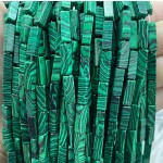 No_2464_Synthetic Malachite Rectangle_4*13mm_(Sold Per Strand)
