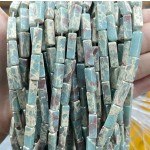 No_2467_Synthetic Cobalt Blue Imperial Jasper Rectangle_4*13mm_(Sold Per Strand)