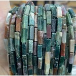No_2479_Natural Indian Agate Rectangle Beads_4*13mm_(Sold Per Strand)