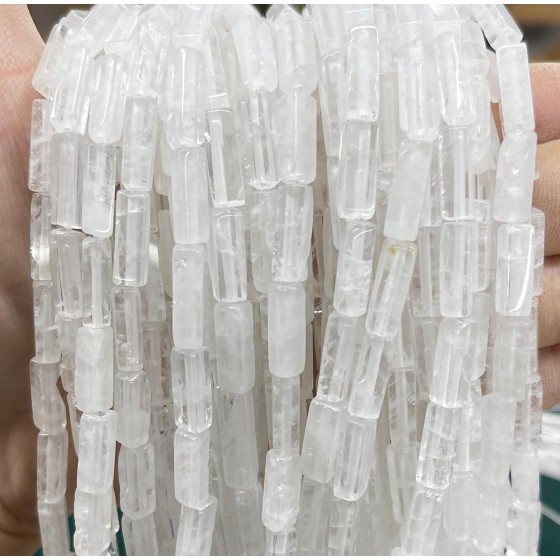 No_2485_Natural White Crystal Rectangle_4*13mm_(Sold Per Strand)