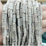 No_2499_Natural Maifan Stone Rectangle Beads_4*13mm_(Sold Per Strand)