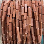 No_2504_Synthetic Golden Sand Stone Rectangle_4*13mm_(Sold Per Strand)