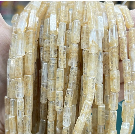 No_2537_Synthetic Watermelon Coffee Crystal Rectangle_4*13mm_(Sold Per Strand)