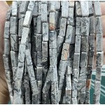 No_2544_Natural Map Jasper (picasso Jasper) Rectangle Beads_4*13mm_(Sold Per Strand)