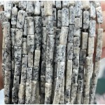 No_2547_Natural White Sesame Jasper Rectangle Beads_4*13mm_(Sold Per Strand)