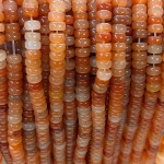 No_2557_Natural Red Aventurine Tablet Spacer Beads_7*4mm_(Sold Per Strand)