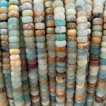 No_2563_Natural Amazonite Pillow Bead_7*4mm_(Sold Per Strand)