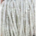 No_2626_Natural White Jade Hexagonal Spacer Beads_4*2mm_(Sold Per Strand)