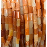 No_2641_Natural Red Aventurine Cylinder_5*8mm_(Sold Per Strand)