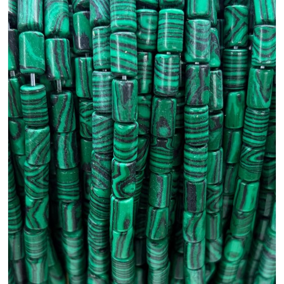 No_2648_Synthetic Malachite Cylinder_5*8mm_(Sold Per Strand)