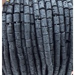 No_2654_Natural Volcanic Stone Cylinder_5*8mm_(Sold Per Strand)