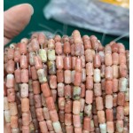 No_2688_Natural Red Cotton Agate Cylinder_4*8mm_(Sold Per Strand)