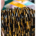 No_2689_Natural Yellow Tiger Eye Stone Cylinder_4*8mm_(Sold Per Strand)
