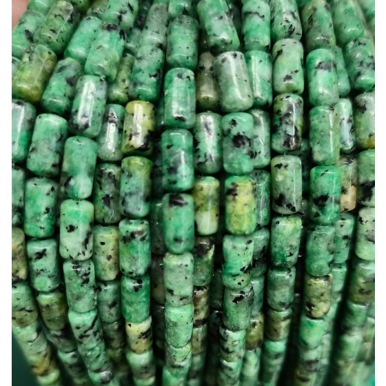 No_2693_Enhanced African Chalcedony Cylinder_4*8mm_(Sold Per Strand)