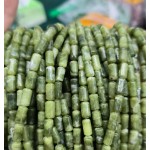 No_2710_Natural Dark Southern Jade Cylinder_4*8mm_(Sold Per Strand)