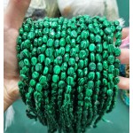 No_302_Synthetic Malachite Oval Beads_6*8mm_(Sold Per Strand)