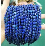 No_327_Enhanced Lapis Lazuli Egg Shaped Bead_6*8mm_(Sold Per Strand)