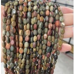 No_343_Natural Red Jasper Egg Shaped Bead_6*8mm_(Sold Per Strand)