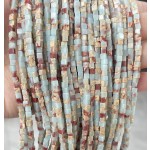 No_362_Synthetic Shoushan Stone Cube Beads_3mm_(Sold Per Strand)