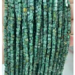 No_364_Enhanced African Turquoise Cube Beads_3mm_(Sold Per Strand)