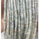 No_367_Natural Light Amazonite Cube Beads_3mm_(Sold Per Strand)