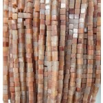 No_371_Natural Pink Aventurine Cube Beads_3mm_(Sold Per Strand)