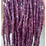 No_387_Synthetic Deep Purple Imperial Jasper Cube Beads_3mm_(Sold Per Strand)