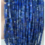 No_408_Enhanced Lapis Lazuli Cube Beads_3mm_(Sold Per Strand)