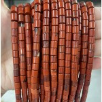 No_431_Natural Red Jasper Cylinder_6*6mm_(Sold Per Strand)