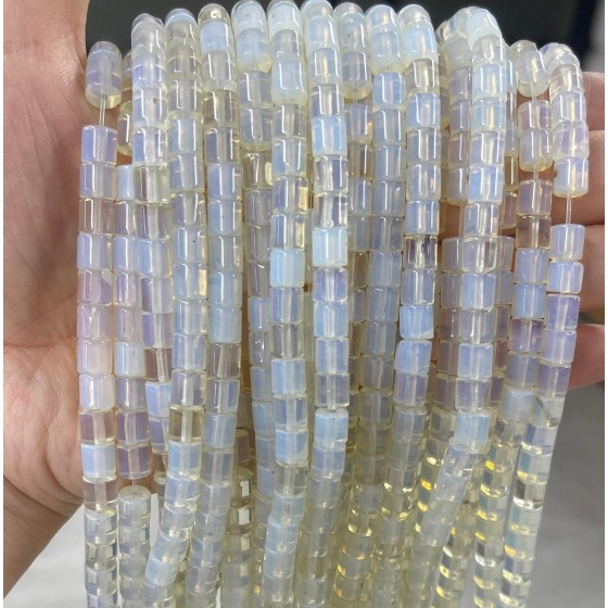 No_451_Synthetic Opal Cylinder_6*6mm_(Sold Per Strand)