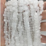 No_460_Natural White Jade Center Drilled (short) Marquise Beads_4*8mm_(Sold Per Strand)