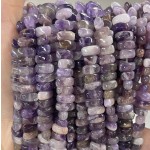 No_473_Natural Amethyst Center Drilled (long) Marquise Beads_4*8mm_(Sold Per Strand)